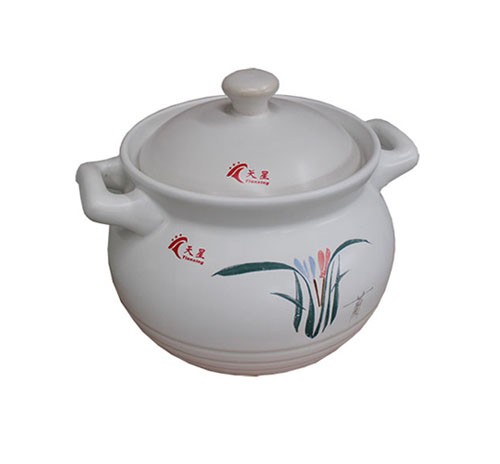 T-6 白釉中彩 容量3.4L