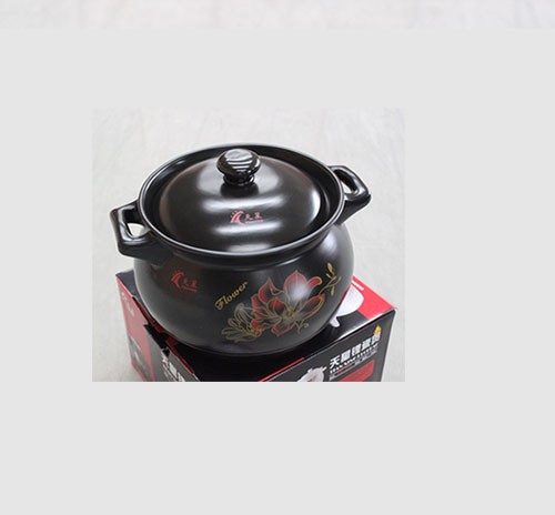 T-8 黑釉中彩 容量1.7L