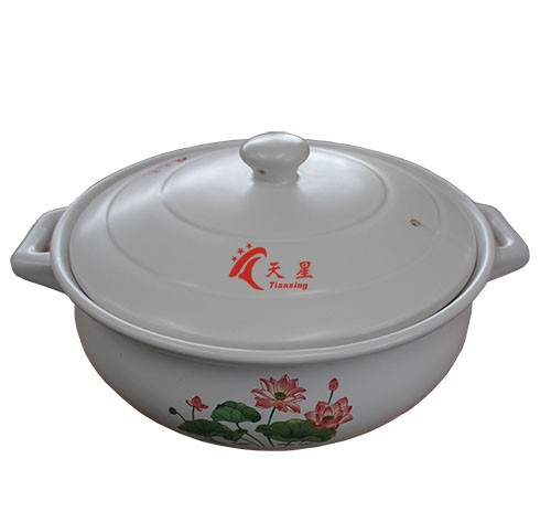 H-1 白釉中彩 容量6.5L