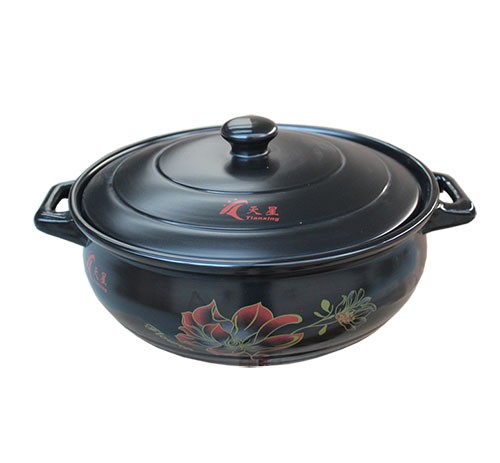 H-1 黑釉中彩 容量6.5L