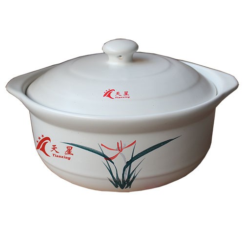 P-1 白釉中彩 容量4.5L