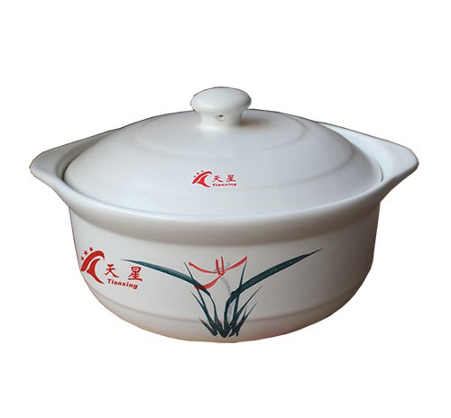 P-2 白釉中彩 容量4L