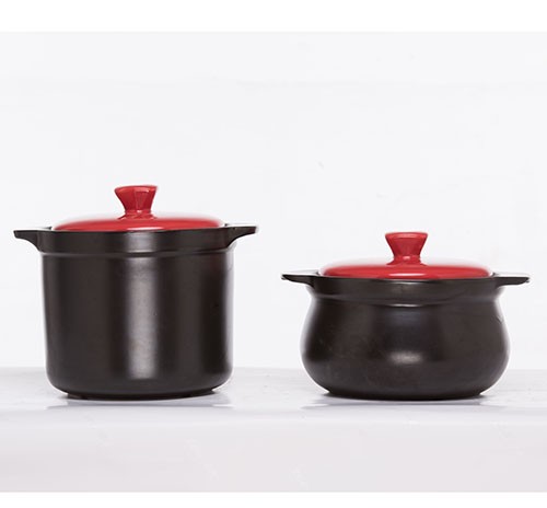 时尚5号+6号墨玉陶瓷煲（4升+3升）